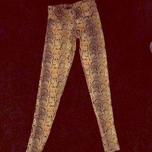 Snake Print Yoga Leggings
